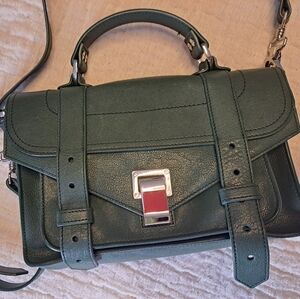 Proenza Schouler PS1 Hunter Green Crossbody Bag